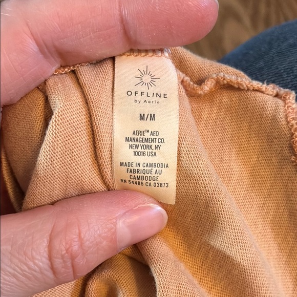 Aerie Tan Short Sleeve Oversized Tee - Picture 9 of 9